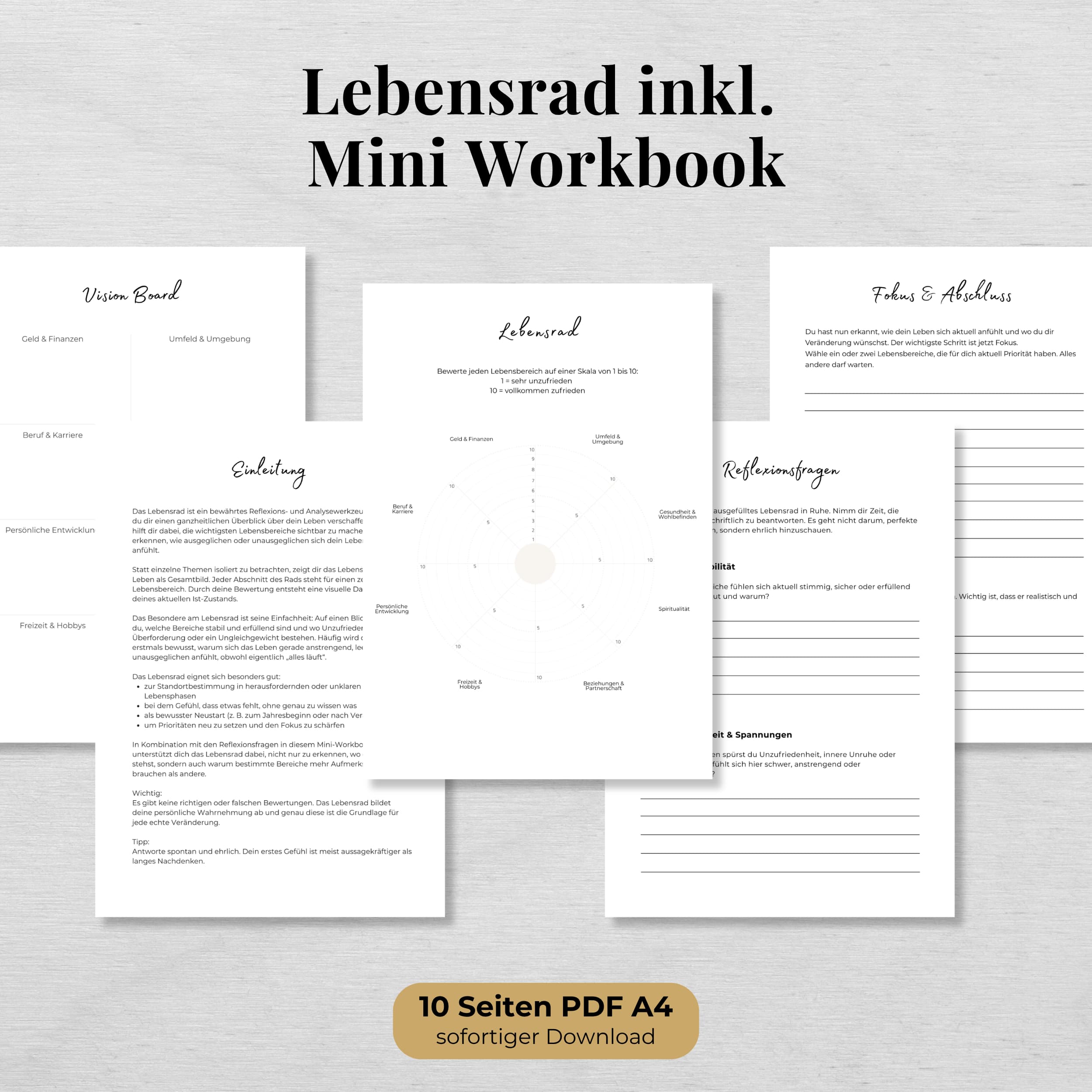 Lebensrad inkl. Mini Worbook