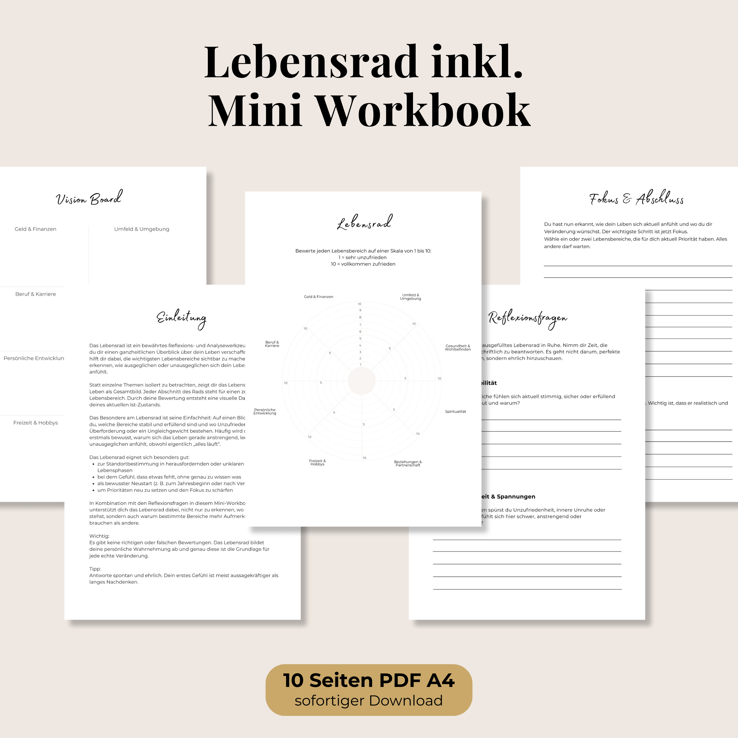 Lebensrad inkl. Mini Worbook